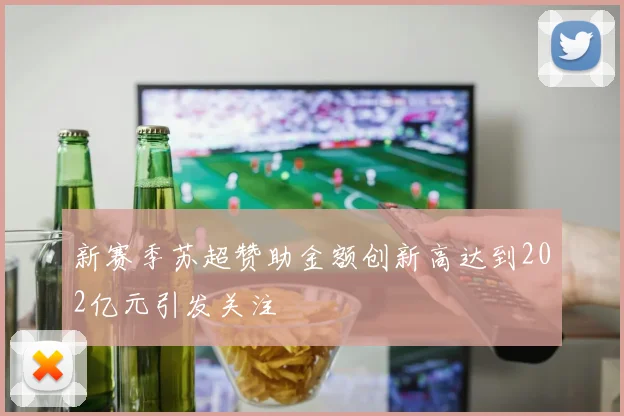 新赛季苏超赞助金额创新高达到202亿元引发关注